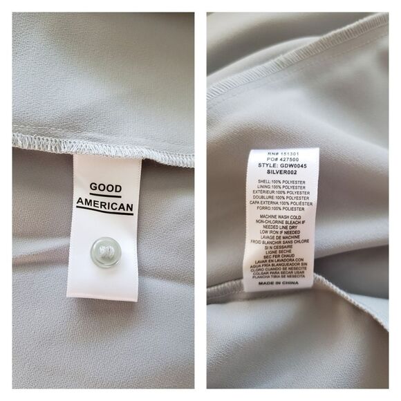 NWT Good American The After Party Shimmer Button Front Dress Stunning! - Picture 10 of 12